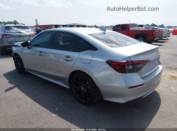 2HGFE2F59SH528906 2025 HONDA CIVIC Silver Trasero izquierdo