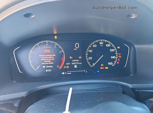 2HGFE2F59SH554941 2025 HONDA CIVIC Blue Instrument cluster view