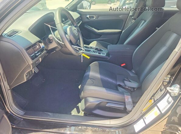2HGFE2F59SH575093 2025 HONDA CIVIC Black წინა სალონის ხედი