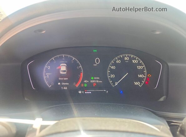 2HGFE2F59SH575093 2025 HONDA CIVIC Black ხელსაწყოთა პანელის ხედი