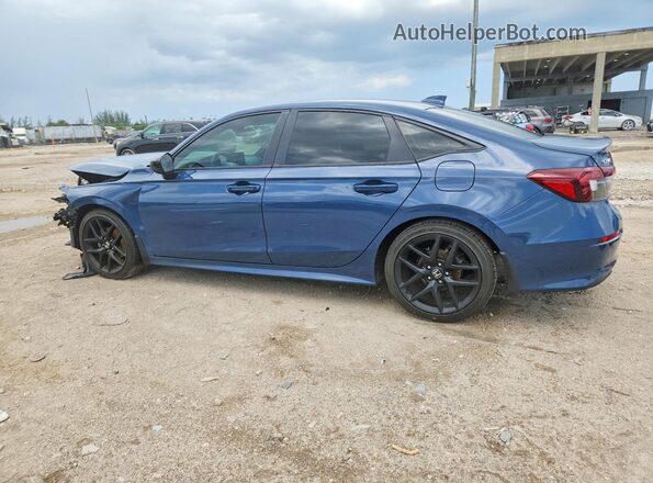 2HGFE2F59SH584277 2025 HONDA CIVIC Blue Trasero izquierdo