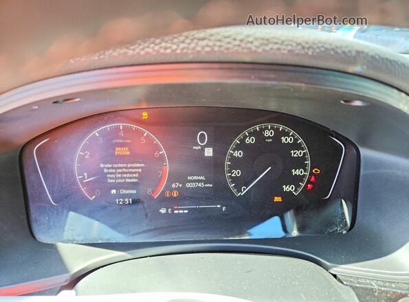 2HGFE2F59TH526686 2026 HONDA CIVIC Серый Вид щитка приборов