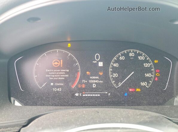 2HGFE2F5XNH594904 2022 HONDA CIVIC Gray Instrument cluster view