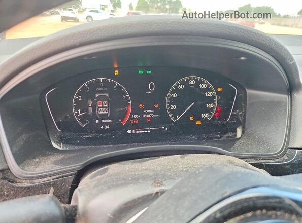 2HGFE2F5XNH597639 2022 HONDA CIVIC Серый Вид щитка приборов