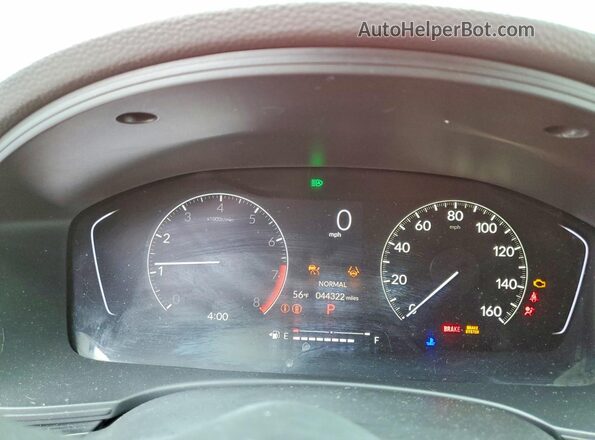 2HGFE2F5XNH597978 2022 HONDA CIVIC Red Vista del cuadro de instrumentos
