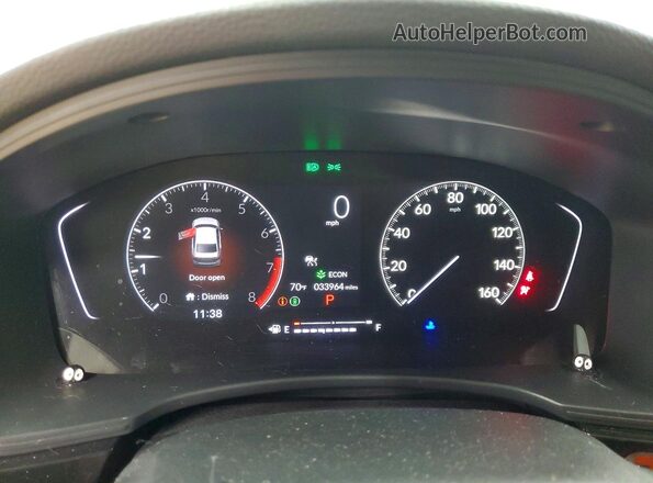 2HGFE2F5XRH514281 2024 HONDA CIVIC Gray Вид щитка приладів