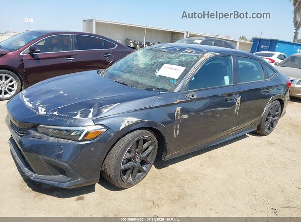2HGFE2F5XRH555798 2024 HONDA CIVIC Gray Առջևի ձախ երեք քառորդ տեսարան