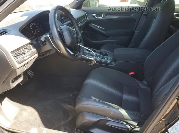2HGFE2F5XSH500435 2025 HONDA CIVIC Black Вид салону спереду