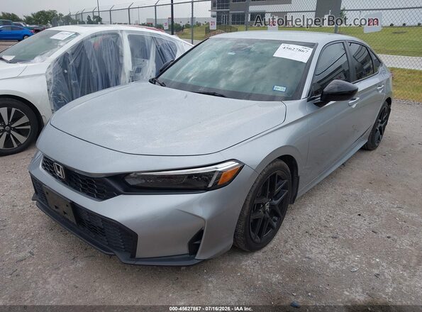 2HGFE2F5XSH506381 2025 HONDA CIVIC Серебряный Передняя левая четверть
