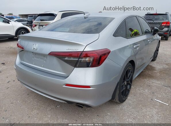 2HGFE2F5XSH506381 2025 HONDA CIVIC Серебряный Задняя правая четверть