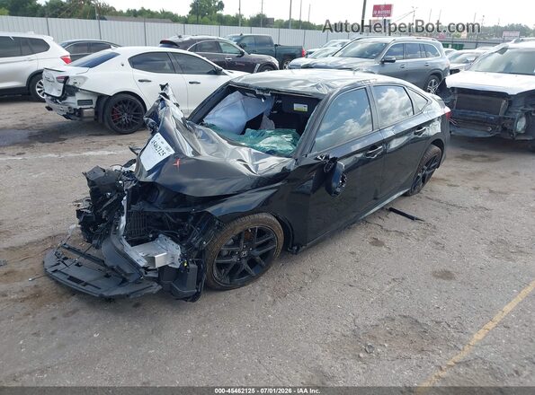 2HGFE2F5XSH510026 2025 HONDA CIVIC Черный Передняя левая четверть