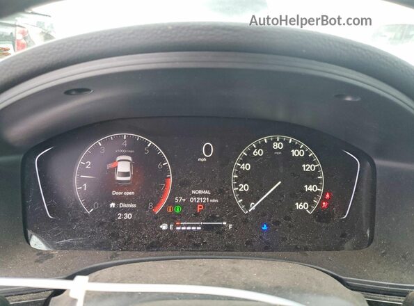 2HGFE2F5XSH552616 2025 HONDA CIVIC Gray ხელსაწყოთა პანელის ხედი