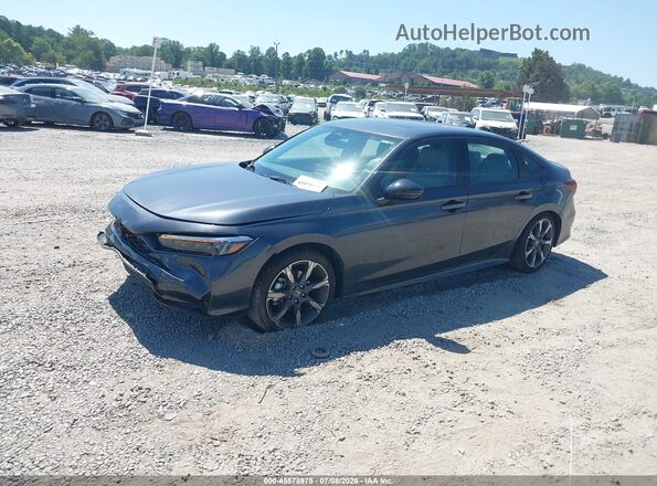 2HGFE4F81SH324428 2025 HONDA CIVIC Gray Առջևի ձախ երեք քառորդ տեսարան