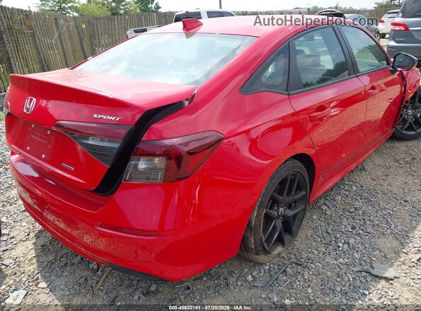 2HGFE4F82SH344803 2025 HONDA CIVIC Красный Задняя правая четверть