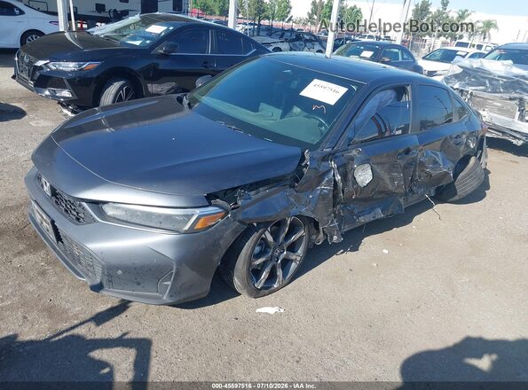 2HGFE4F83SH312104 2025 HONDA CIVIC Gray Vista tres cuartos delantera izquierda