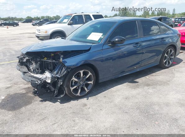2HGFE4F83SH317478 2025 HONDA CIVIC Синий Передняя левая четверть