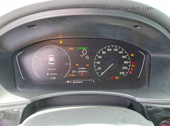 2HGFE4F83TH001323 2026 HONDA CIVIC Черный Вид щитка приборов