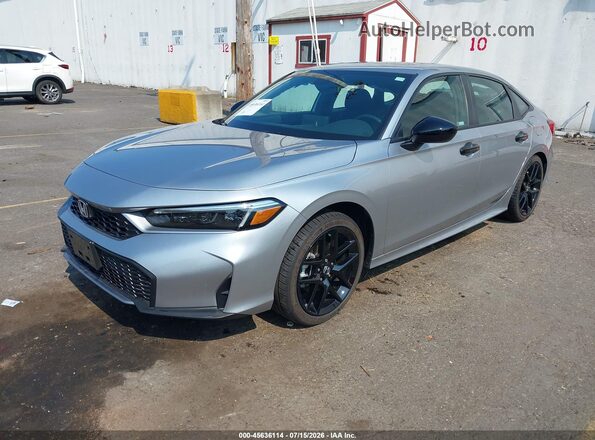 2HGFE4F84SH347668 2025 HONDA CIVIC Silver Front left