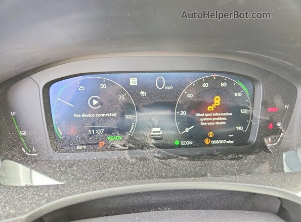 2HGFE4F84TH307365 2026 HONDA CIVIC White ხელსაწყოთა პანელის ხედი