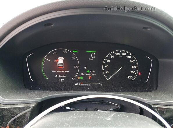 2HGFE4F85SH017005 2025 HONDA CIVIC Gray Instrument cluster view