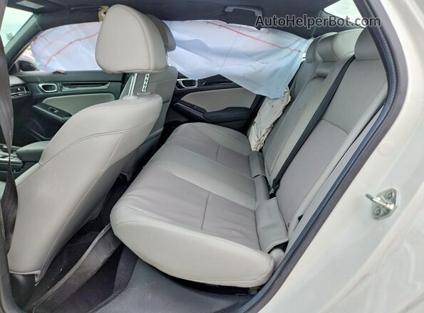 2HGFE4F85SH305302 2025 HONDA CIVIC White Vista de los asientos traseros