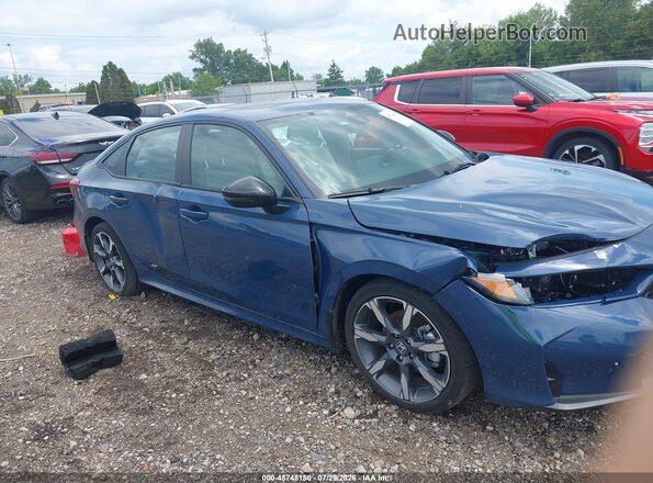 2HGFE4F85TH307813 2026 HONDA CIVIC Синий Вид задней части салона