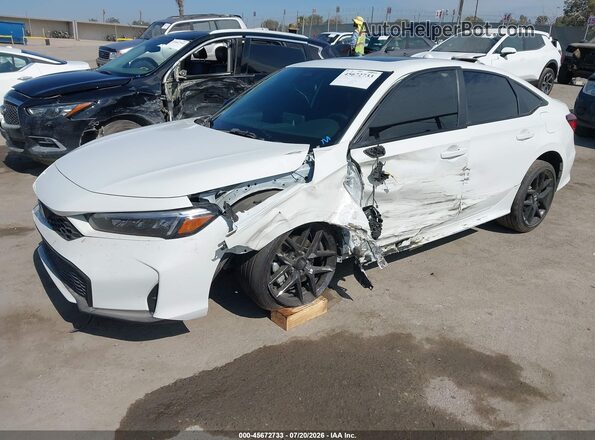 2HGFE4F85TH323316 2026 HONDA CIVIC White წინა მარცხენა ხედი სამი მეოთხედიდან
