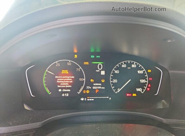 2HGFE4F86TH323065 2026 HONDA CIVIC Blue Vista del cuadro de instrumentos