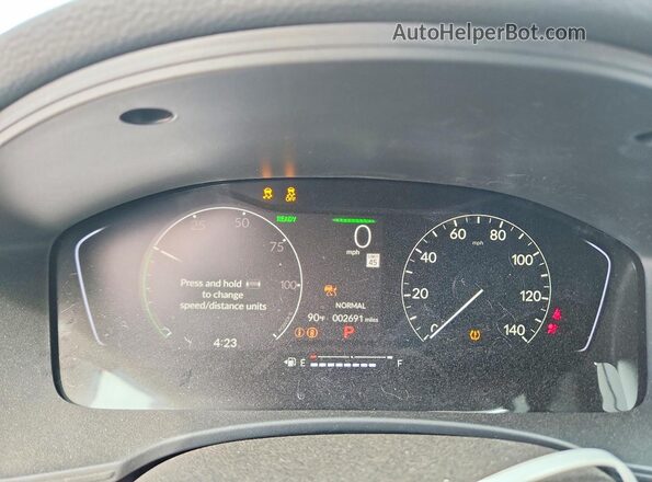 2HGFE4F86TH336527 2026 HONDA CIVIC Gray Вид щитка приладів