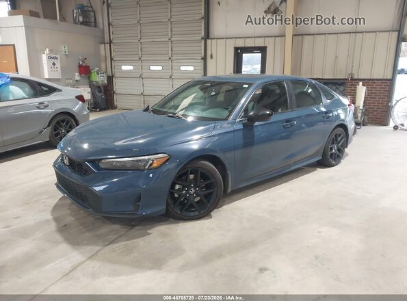 2HGFE4F88SH308730 2025 HONDA CIVIC Blue წინა მარცხენა ხედი სამი მეოთხედიდან