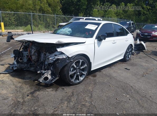 2HGFE4F88SH349830 2025 HONDA CIVIC White Առջևի ձախ երեք քառորդ տեսարան