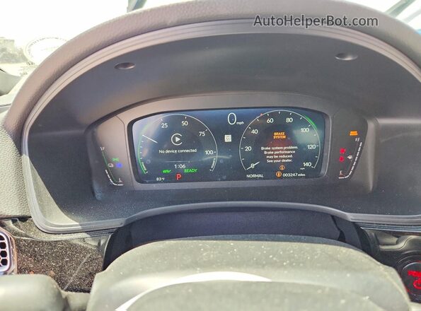 2HGFE4F88TH312360 2026 HONDA CIVIC White Вид щитка приладів