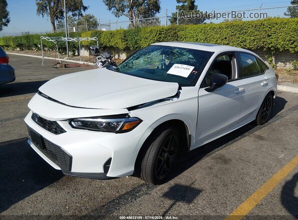 2HGFE4F8XTH318032 2026 HONDA CIVIC White Vista tres cuartos delantera izquierda