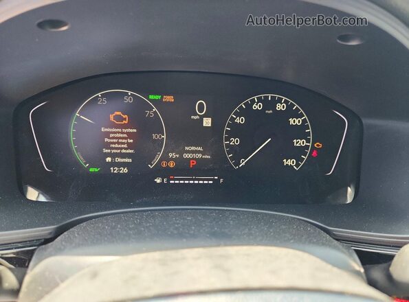 2HGFE4F8XTH343271 2026 HONDA CIVIC White Widok zestawu wskaźników