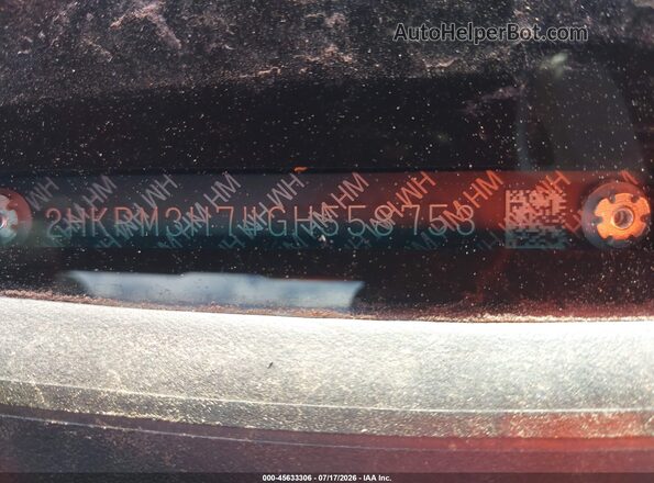 2HKRM3H74GH558753 2016 HONDA CR-V Black Vista del compartimento del motor