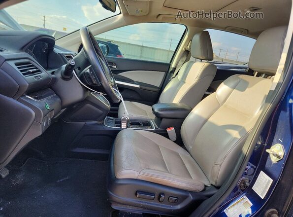 2HKRM3H7XGH542704 2016 HONDA CR-V Blue Front interior view