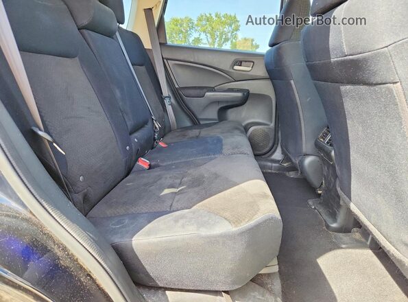 2HKRM4H41GH698500 2016 HONDA CR-V Black Rear seats view