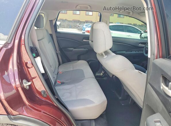 2HKRM4H43GH631901 2016 HONDA CR-V Burgundy Widok wnętrza z tyłu