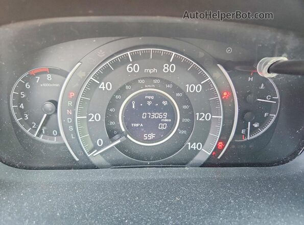 2HKRM4H43GH648357 2016 HONDA CR-V Синий Вид щитка приборов