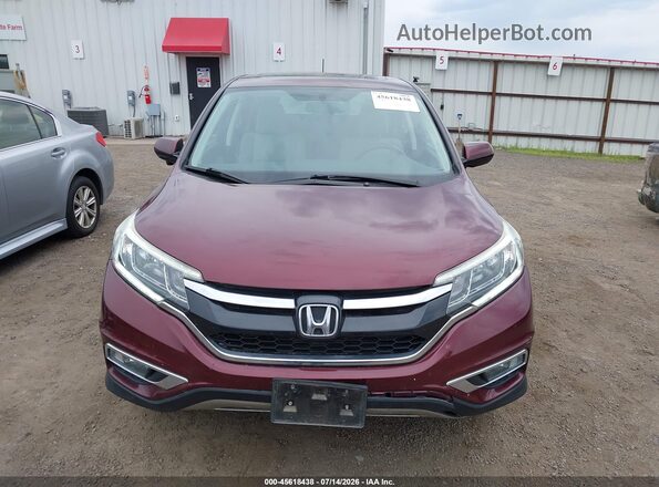 2HKRM4H52GH615701 2016 HONDA CR-V Maroon Widok wnętrza z tyłu