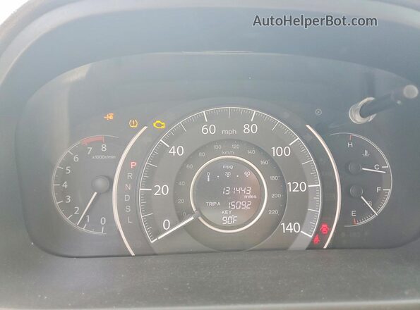 2HKRM4H59GH606199 2016 HONDA CR-V Blue Вид щитка приладів