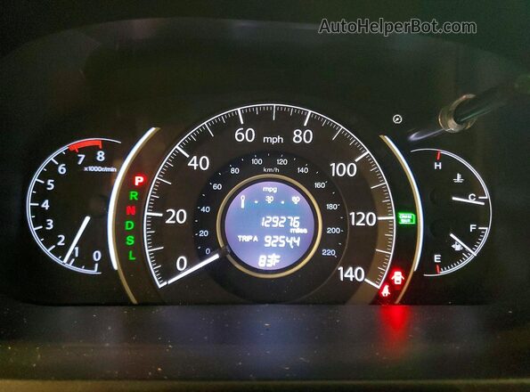 2HKRM4H70GH718391 2016 HONDA CR-V Black Instrument cluster view