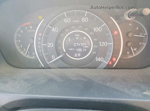 2HKRM4H71GH617067 2016 HONDA CR-V Серебряный Вид щитка приборов