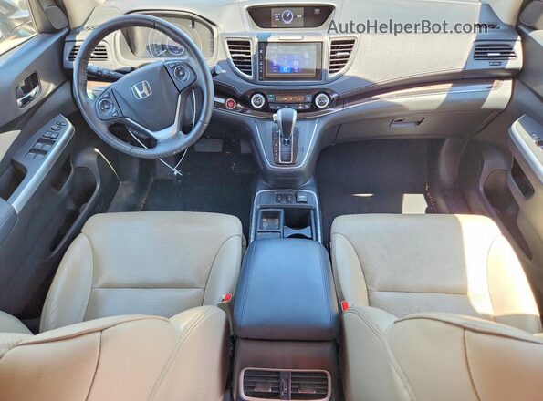 2HKRM4H71GH713099 2016 HONDA CR-V Blue Dashboard view