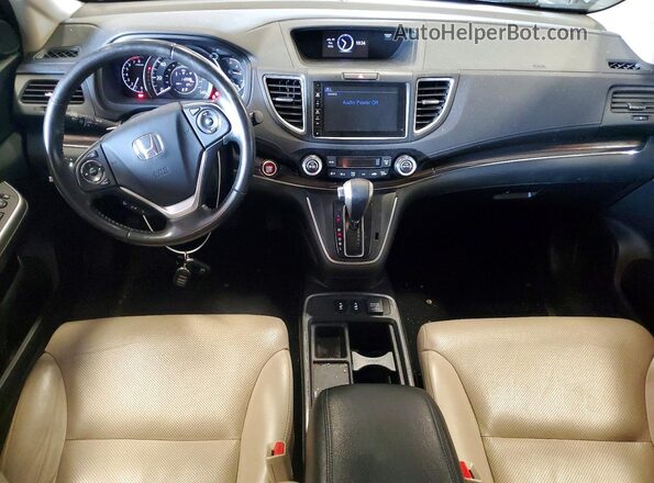 2HKRM4H73GH644836 2016 HONDA CR-V Серебряный Вид панели приборов