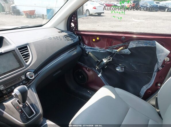 2HKRM4H75GH630713 2016 HONDA CR-V Бордовый Вид салона спереди