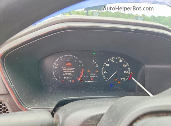2HKRS3H25RH304837 2024 HONDA CR-V Blue ხელსაწყოთა პანელის ხედი