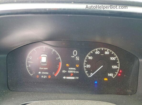 2HKRS3H46RH304508 2024 HONDA CR-V Blue Instrument cluster view
