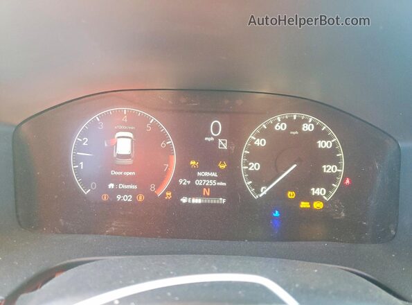 2HKRS3H46RH310180 2024 HONDA CR-V Blue Instrument cluster view