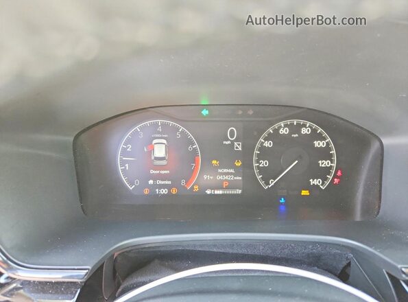 2HKRS3H77SH321611 2025 HONDA CR-V White Instrument cluster view